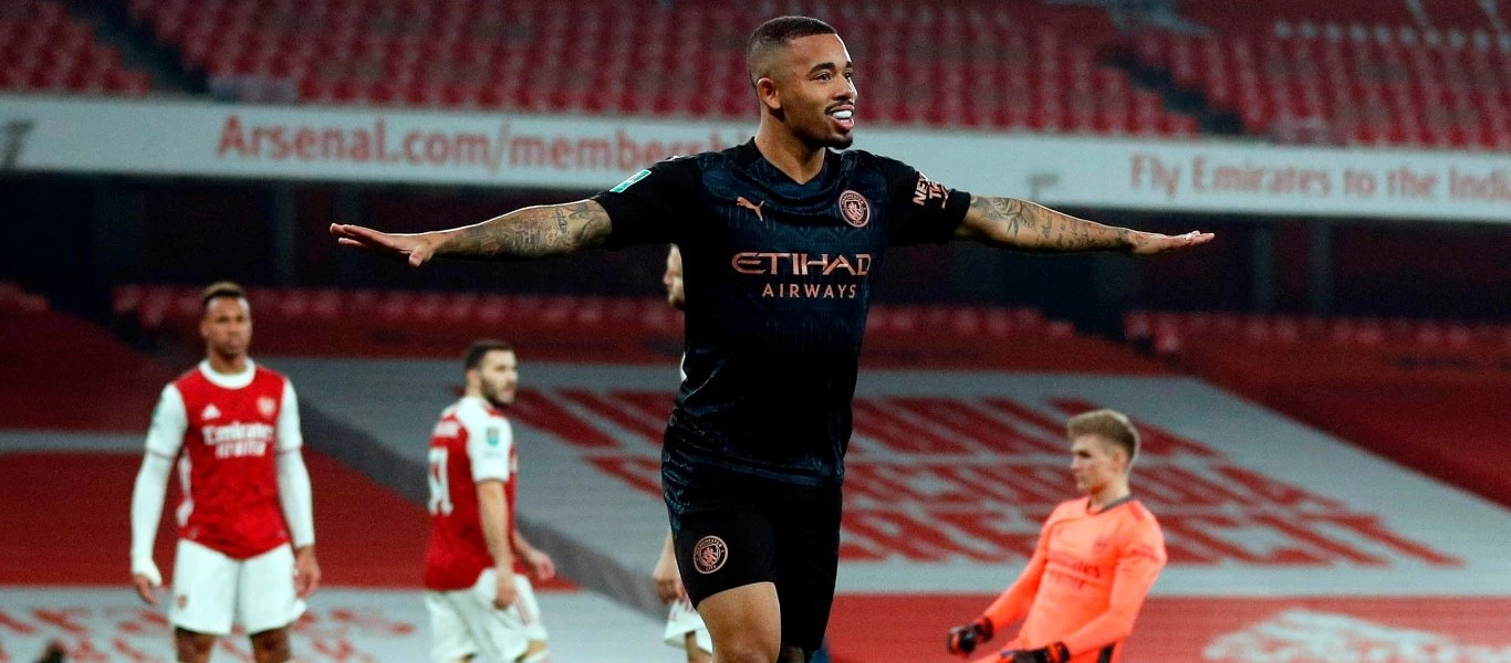 Η Σίτι πέρασε σαν... σίφουνας από την έδρα της Άρσεναλ και προκρίθηκε στα ημιτελικά